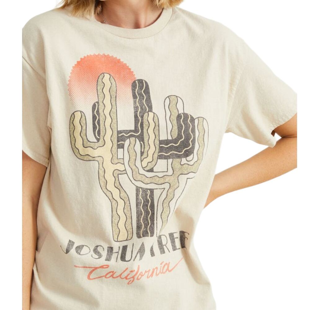 Junk Food Joshua Tree California Graphic Tee Small New Boho Desert Retro Relaxed